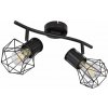 Globo 54017-2 prisadené stropné bodové svietidlo Priska 2x40W | E27 - čierna
