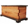 MKSTOR Drevený kvetináč z masívu Obdlžníkový 52 x 21,5 x 23cm, Lakovaný DP11