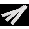 Suchý zips háčik + plyš samolepiaci strihaný 20 mm - 10 párov - biela - biela