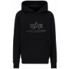 Alpha Industries pánska mikina Basic Hoodie Carbon vintage black/black Farba: čierna, Veľkosť: XXL