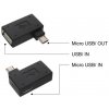OTG čierny MicroUSB adaptér USB + MicroUSB