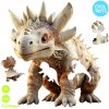 CoolArts Dinosaurus - FunSteps (17 ks) - Drevené puzzle