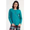 Vienetta Dámske pyžamo dlhé Love: petrolejová XL