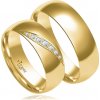 VIPgold Svadobné obrúčky O8470 žlté zlato