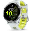 Garmin Forerunner 970 biela/titánová luneta s bielo-žltým polopriehľadným remienkom