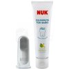 Nuk Apfel-Banane 40 ml + náprstok 40 ml zubná pasta jablko a banán + 1 silikónový náprstok
