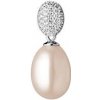 Silvego Strieborný prívesok DARCY s prírodnou ružovou perlou a zirkónmi GRP21104PP