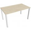 Hobis Pracovný stôl Uni, 140x75,5x80 cm, agát/biela