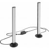 RABALUX 76014 Paco dekoračná stolná lampa LED V380mm 2x5W RGB čierna, biela, stmievateľné, 2-set + diaľkový ovládač