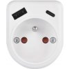Emos Rozbočovacia zásuvka s 1*USB-A + 1*USB-C P0074 - Zásuvka s vypínačom