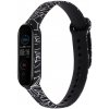 Xiaomi Mi Band 5/6 náhradný náramok - Biele čiary MBSCZ-5BICA