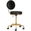 Kozmetická taburetka H5 zlatočierna