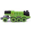 Bigjigs Rail Elektrická lokomotíva Flying Scotsman zelená