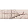 Dimex fototapeta Golden Gate Sépiová mal'ba M-302 | 330 x 110 cm (Vliesová fototapeta | lepidlo zdarma)