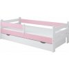Detská posteľ RIŠKO, so zásuvkou, Ružová