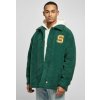 Urban Classics pánska bunda Starter Sherpa Shirt jacket darkfreshgreen