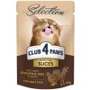 CLUB 4 PAWS Premium Plus plátky s kuracím a teľacím mäsom v omáčke 80g (8018)