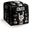 Sablio Taburet Kocka ACDC Live fast, die young: 40x40x40 cm