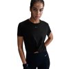 Dámske tréningové tričko s krátkym rukávom NIKE-W NK ONE CLASSIC TWST SS-010-Black Čierna XS
