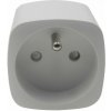WiFi adaptér iQtech SmartLife WS024, šikovný Wi-Fi zásuvkový adaptér s ochranným kolíkom, 16 A, meranie spotreby (WS024)