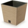 PROSPERPLAST Kvetináč FURU SQUARE LOW ECO WOOD 24cm naturo
