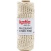 MACRAME CORD FINE 2,5mm Katia Farby MACRAME CORD FINE: 206 smotanová