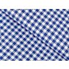 Bavlnená látka/plátno Sandra SA-057 Modro-biele kocky - šírka 145 cm