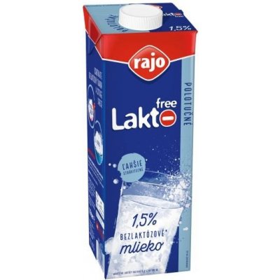 Rajo Trvanlivé bezlaktózové polotučné mlieko 1 l od 2,23 € - Heureka.sk