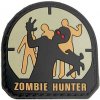 nášivky na suchý zips Zombie Hunter | velcro odznak (gumová nášivka so suchým zipsom z army shopu nitra tifantex)