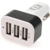 AMiO Autonabíjačka mobilného telefónu s 3xUSB biela PCH-03