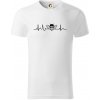 EKG včela - Tričko z organickej bavlny - 2XL ( Biela )