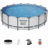 Bazén Bestway® Steel Pro MAX, 5612Z, kartušová filtrácia, rebrík, plachta, 488x122 cm