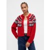 GAP Oversize kardigan Fair Isle s prímesou vlny Červená L