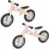 WOO-RIDE DUO Dětské dřevěné odrážedlo 2v1, růžové SPOKEY