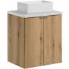 Súprava skrinka Comad Nova Oak NOVA OAK A 82-50-2D, umývadlo Comad Gaja UN-GAJA35-SW 78570A(35), NOVA WHITE 89-50