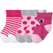 Lupilu Dievčenské ponožky pre bábätká 5 párov vzor ružová ružová