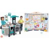 Set kuchynka elektronická a škola pre škôlkárov Tefal French Touch Bubble Smoby s magickým bublaním obojstranná s náučnými hrami