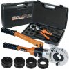 Hydraulický 6t krimpovací lis na rúrky, pre potrubné spoje, 16-32mm, 5-dielna krimpovacia sada – 18303