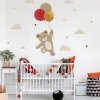 lovel Nálepka na stenu Teddy - medvedík s balónikmi DK241