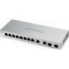 Zyxel XGS1010-12 12-port Gigabit Switch, 8x gigabit RJ45, 2x 2,5GbE RJ45, 2x SFP+