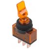 CABLETECH Prepínač páčkový ASW-14D 3pin oranžový