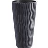 Prosperplast Kvetináč Prosperplast SANDY SLIM antracit 29,7 cm