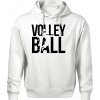 Volleyball nápis - Oversized mikina pánska Moon - kratšia + širšia - 2XL ( Biela )