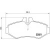 BREMBO Sada brzdových platničiek kotúčovej brzdy P 50 020