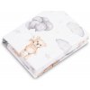 Sensillo Prestieradlo bavlna Medvedík sivý 60x120
