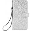Peňaženkové puzdro Honeycomb Dot Texture Case strieborné – Motorola Edge 50 Fusion