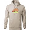 Kapybara a melón - Mikina pánska Cape s kapucňou - 3XL ( Ľadovo sivá )