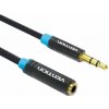 Vention Cotton Braided 3,5 mm Jack Audio Extension Cable 2 m Black Metal Type VAB-B06-B200-M