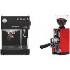 Ascaso Steel UNO PID, Black&Wood + Eureka Mignon Libra 65 All Purpose, CR ferrari red