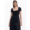Dámské šaty DESIGUAL 25SWVK09 2000 VEST NAPOLES 2000 BLACK velikost XS